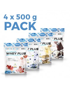 Pack Whey Plus 4 ud x 500 gr