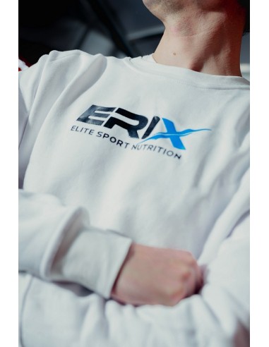 Sudadera Cuello Redondo Blanca Talla L | Erix Nutrición