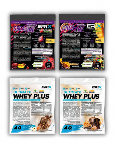 Whey 1x40 gr BombonHazelNut + 1x40 gr ChocoCaramel + Creatina CREAPURE 1x3 Gr Piruleta + Piña Colada