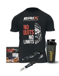 Camiseta Negra S + Cinta + Shaker + Muestra
