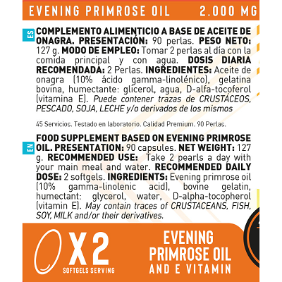 Aceite de Onagra (90 Cápsulas)