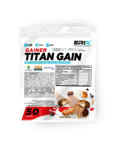Muestra Titán Gainer Choco-Caramelo 50g | Erix Nutrición