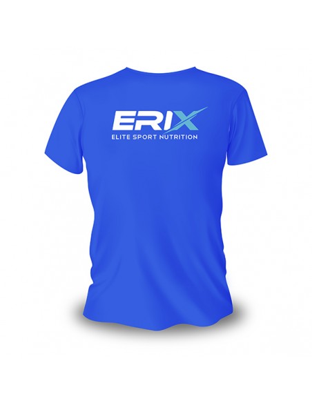 Camiseta Azul Erix Talla S | Logo Silicona | Erix Nutrición