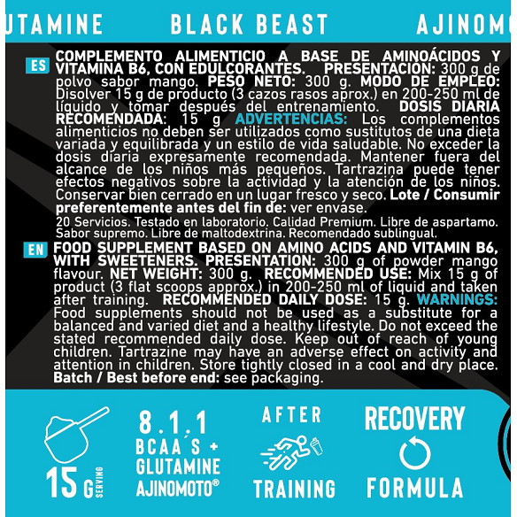 Glutamina + BCAA AJINOMOTO 300 gr