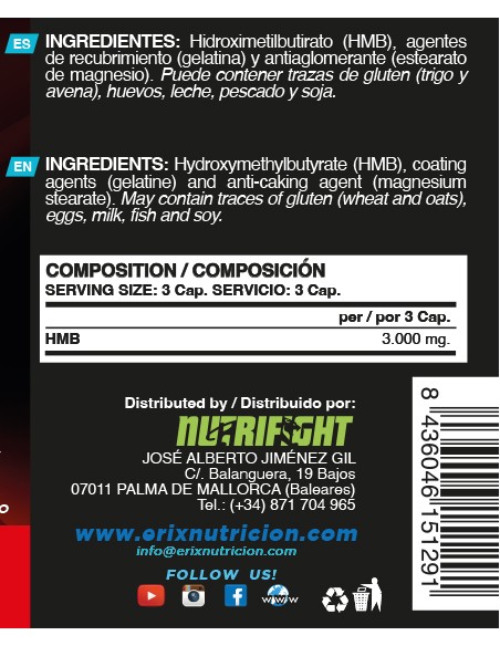 HMB 3000 MG (90 Cápsulas)