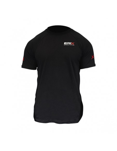 Camiseta "Play Hard Active" Negra Talla S | Erix Nutrición