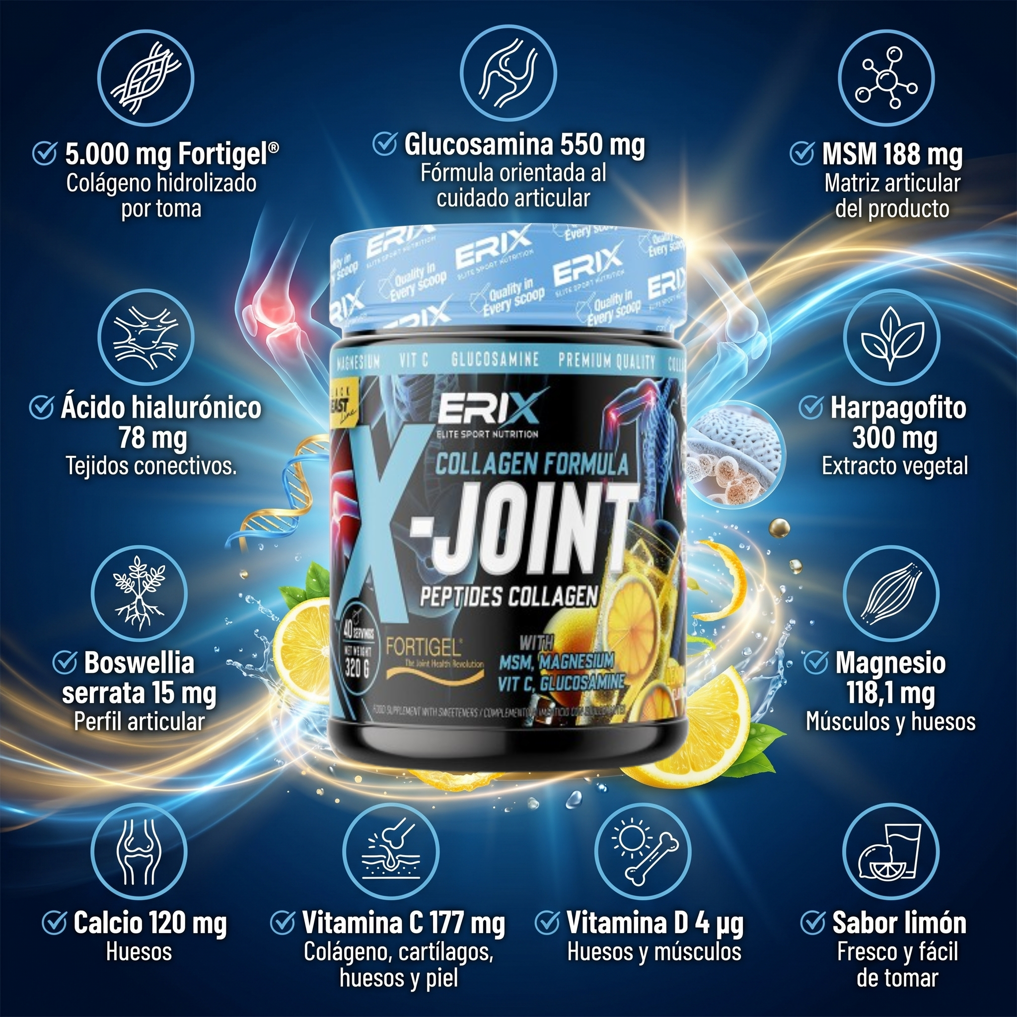 Beneficios Collagen X-Joint Fortigel
