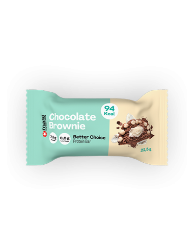 Barrita proteína Better Choice Brownie de chocolate 15 ud x 22,5 gr