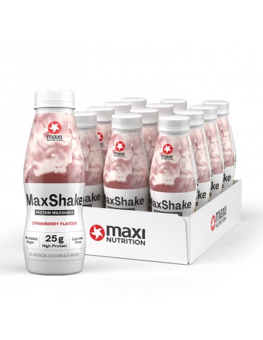 MaxShake proteína sabor fresa 330 ml x 12 ud