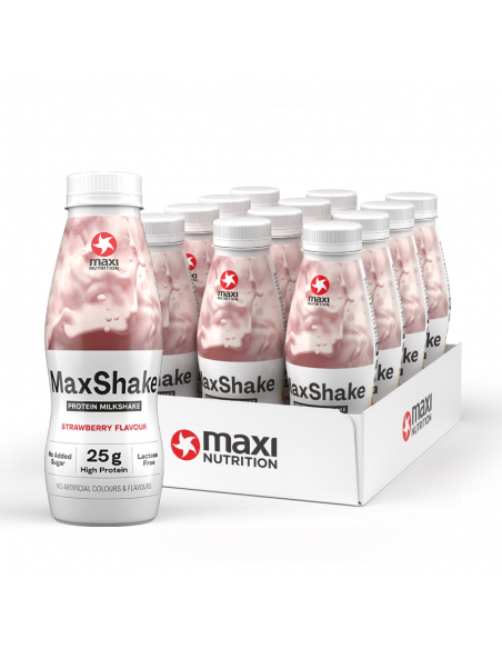 MaxShake proteína sabor fresa 330 ml x 12 ud