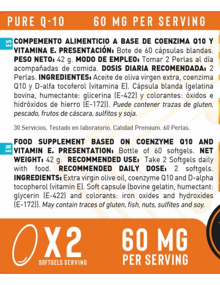 Q-10 + Vitamina E (60 SoftGel)