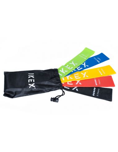 Set 5 Mini Bandas de Resistencia IKEX | Bandas Elásticas Fit