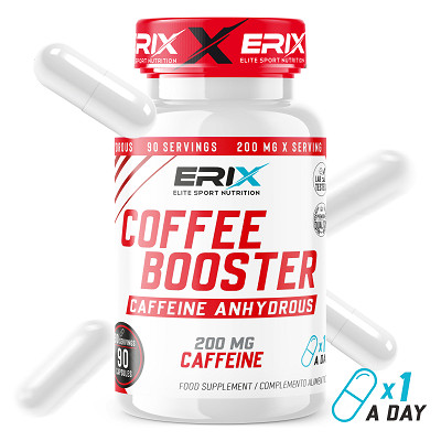 Coffee Booster 200mg 90 Caps | Cafeína Pura y Energía Erix